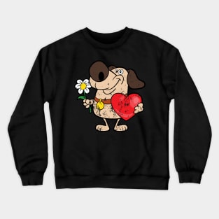 Retro Vintage Grunge Valentine's Day Crewneck Sweatshirt